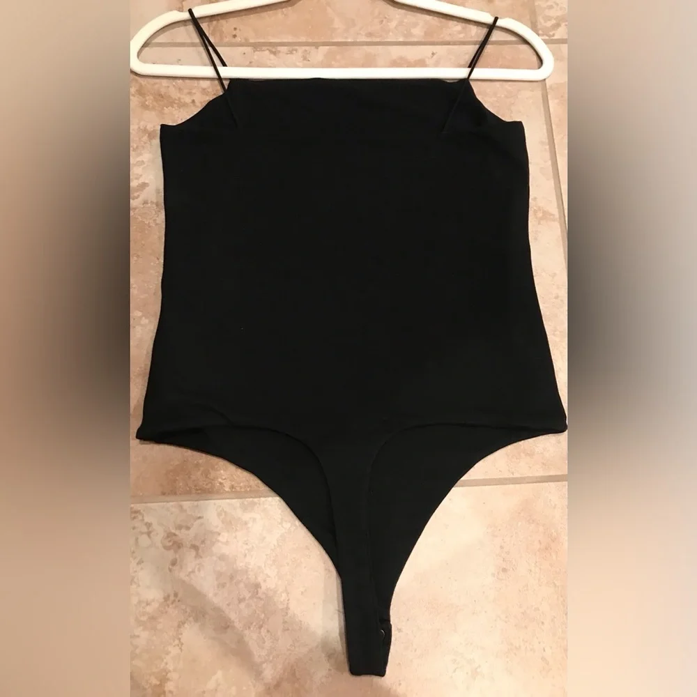 Banana Republic Black Spaghetti Strap Bodysuit - Size S - Picture 7 of 12